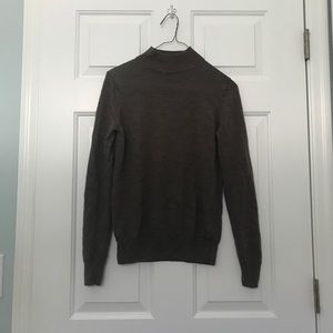vintage brown mock neck knit top!